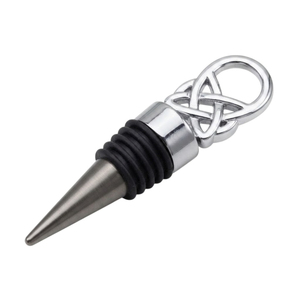Modern Geometric Metal Wine <b>Bottle</b> <b>Stopper</b> Set Stainless Steel & Brass Decorative for Wedding Gifts and Home Bar Accessories - Product Image 4
