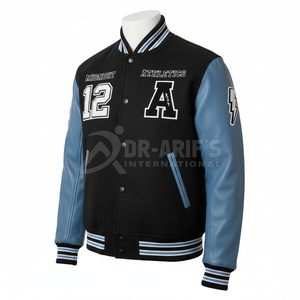 Chaqueta de Moda Más Vendida en 2026, Chaqueta Estilo Universitario Personalizada, Chaquetas de Béisbol Varsity para Hombre con Logotipo Bordado - Product Image 2