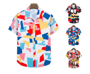 Hot Sale <b>Beach</b> Casual Short Sleeve Printing Clothing Floral <b>Shirts</b> Plus Size <b>Men's</b> <b>Shirts</b> - Product Image 2