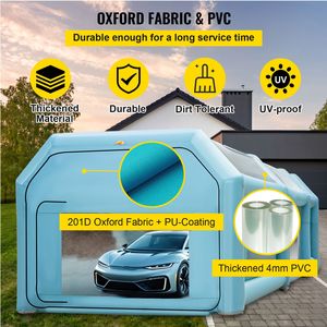 Cabina di Verniciatura Gonfiabile Portatile 28x15x10ft con Illuminazione LED per Verniciatura Auto, Versione Migliorata con 2 Ventilatori e Sistema di Filtraggio dell'Aria - Product Image 3