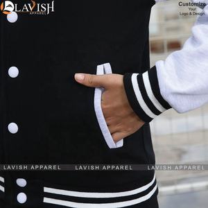 Veste de baseball universitaire à capuche coupe ajustée unisexe pour hommes avec texte photo imprimé sur mesure - Product Image 4