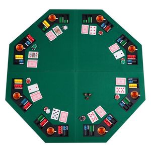 Tavolo da Poker Ottagonale Pieghevole da 48 Pollici per 8 Giocatori - Product Image 4