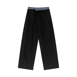Custom <b>Mens</b> Wide Leg Sweatpants Oversized Baggy Joggers Heavyweight Fleece Loose Fit Streetwear <b>Lounge</b> <b>Pants</b> - Product Image 3