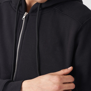 Best Quality 100% Cotton Winter <b>Soft</b> Comfortable Zipper-Up <b>Hoodies</b> with Custom Logo Loose Fit Men's High Street Style - Product Image 6