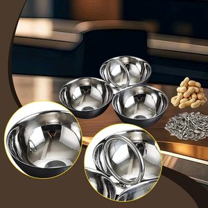 premium stainless steel 3 in 1 portable snacking bowls - Product Image 2