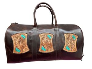 2026 Customizable Vintage Light Weight Large Capacity Travel Purse Genuine Leather Unisex Duffel Bag Buttery Touch Layered - Product Image 3