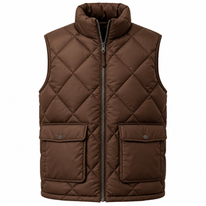 Multi-Color Customized Design Sleeveless Cotton Nylon Warm Breathable Quick Dry Stand Winter <b>Puffer</b> <b>Vests</b> - Product Image 1