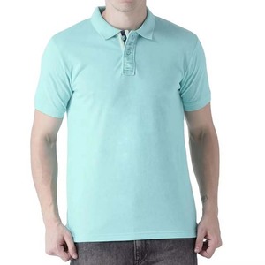 เสื้อโปโลแขนสั้นผู้ชาย สีพื้น ผ้าฝ้าย ทรงปกติ สวมใส่สบาย ระบายอากาศได้ดี ดีไซน์กระดุม เสื้อโปโลผู้ชายสำหรับฤดูร้อน - Product Image 1