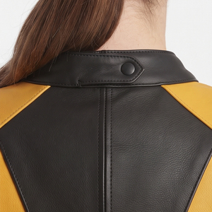 Uniforme de Cuero para Motociclismo para Mujer, Traje de Cuero de Una Pieza para Deportes de Motor, Traje de Motociclismo de Piel de Vacuno Premium para Mujer - Product Image 4