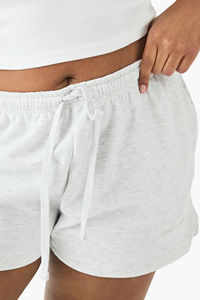 OEM Customised 100% Cotton Women's Sports Shorts 180gsm Breathable Regular Fit Casual Wear High Waist Eco-Friendly <b>Drawstring</b> - Product Image 2