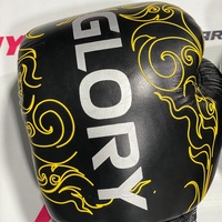 Dernier design Fairtex Glory Blue Golden, gants de boxe en cuir personnalisés, Muay Thai, entraînement professionnel, sparring, MMA