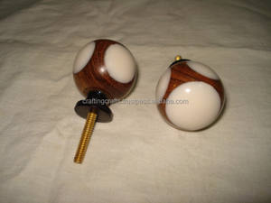 Poignée de porte moderne en résine faite à la main, style ange, demi-poignées pour poignées de placard, fabriquées en Inde, en vrac - Product Image 3