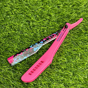 High Quality Stainless Steel Barber Men Face Shaving Razor Custom Logo Professional <b>Slide</b> Blade Cut Throat Razor with Durable - Product Image 4