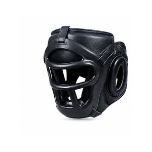 Leather Breathable Lightweight Adjustable Boxing <b>Head</b> Guard with Custom Design for Boxing and MMA <b>Training</b> - Product Image 3