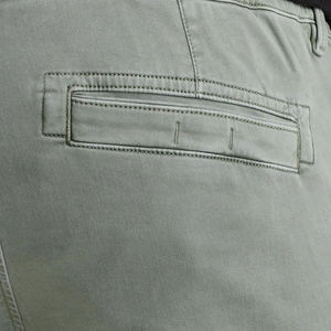 Men's Solid Color Cargo Pants Slim Fit Mid Waist Multiple Pockets Workwear Style Canvas Material Autumn Wear - Product Image 5