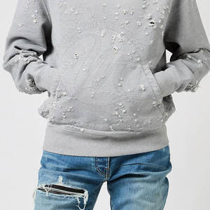 Nuevas Sudaderas Modernas para Hombre, Talla Personalizada, Estilo Casual, con Efecto Desgastado, de Algodón y Poliéster - Product Image 2