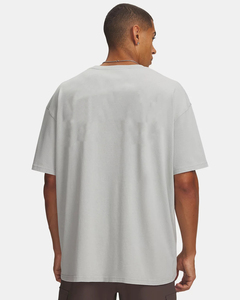 T-shirt col roulé à manches courtes, coupe droite, couleur unie, 100% coton tricoté, respirant, style Hip Hop, épaules tombantes, grammage lourd, personnalisable - Product Image 2