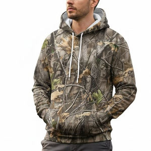 Producto de moda: Sudadera con capucha de camuflaje para niños, ropa informal, corte regular, sudadera con capucha para hombre, para caza, en grandes cantidades. - Product Image 1
