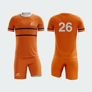 Breathable Quick Dry <b>Heat</b>-Transfer Printed Polyester Soccer Uniform Set Custom Jersey Shorts Front Custom Team Name Unisex Plus - Product Image 4