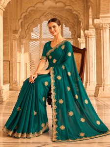 Sari en velours satiné pour femme, design indien personnalisé Vexotrend, magnifique motif Patola, style traditionnel, pour mariage et fête, livraison rapide - Product Image 2