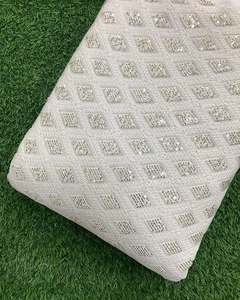 High Quality Sequin Embroidery Fabric 3D Floral Lace Fabric for Evening Dress Wedding Gown Garment - Product Image 6