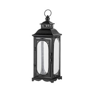 Wholesale <b>Moroccan</b> Style Metal Christmas Candle Lantern Grey Iron Glass Hanging Arabic <b>Decorative</b> Tabletop Eco-Friendly Handmade - Product Image 3