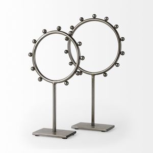 Classic Aluminum <b>Table</b> <b>Top</b> Centerpiece Stylish <b>Decorative</b> Item For Wedding Reception Dining <b>Table</b> And Gifting Use - Product Image 3