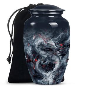 Urna de cremación de dragón místico para cenizas humanas adultas, urna funeraria conmemorativa para hombres y mujeres, recuerdo decorativo, tributo - Product Image 1