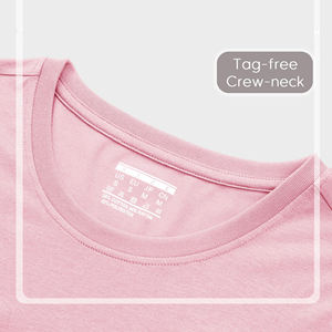 Wholesale Women's Spring Autumn Cotton T-shirt Solid Lady Long Sleeve Loose <b>Tops</b> Shirts Oversized T Shirt running clothes - Product Image 5