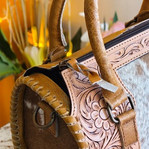 Sacs à main en cuir véritable Venus : Légers, imperméables, de luxe, portables, faits main, style western, à motifs floraux – Nouveauté très prisée pour les voyages et l'extérieur - Product Image 6