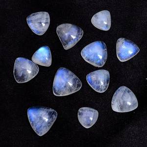 <b>Top</b> Quality Natural <b>Rainbow</b> Moonstone Trillion Cabochon Flatback Handmade loose Gemstone Jewelry Wholesale Trending Hot Products - Product Image 4