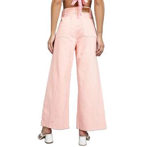 2023 vente chaude jambe large femmes Denim jean pantalon conception personnalisée élégant Denim jean pour les femmes exportation du Bangladesh - Product Image 2