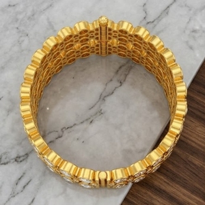 Luxury 925 Silver Monzo Bangles Crystal Stone Designer <b>Kada</b> Bracelet Set for Women Wedding Party Jewelry - Product Image 3