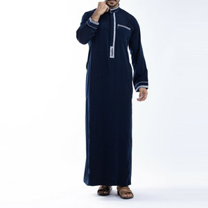 <b>Wholesale</b> Factory Direct Selling Thobes New Design Fashion Muslim <b>Clothing</b> Men Jubbah at Cheap Price - Product Image 2