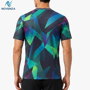 Maillot de sport pour adultes de qualité supérieure, manches courtes, uniforme athlétique, tissu léger, écologique, respirant, design personnalisé pour équipe - Product Image 4