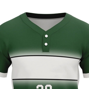 Maillots de sport sublimés unisexes, design uni, manches courtes, uniformes de baseball et de softball, tailles plus, logo d'équipe, numéro, ensembles de vêtements de sport - Product Image 6