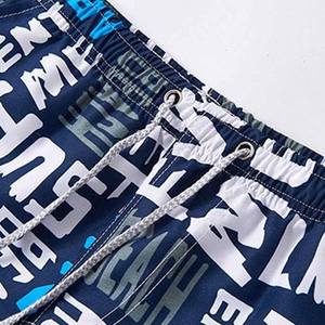 <b>Men</b> Letter Print Board Shorts Quick Dry Swim <b>Trunks</b> Elastic Waist Drawstring Beach Shorts Summer Vacation Wholesale Swimwear - Product Image 3