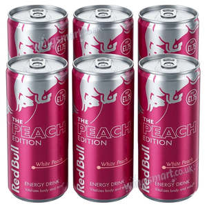 Bebida Energética Red Bull Sin Azúcar Edición Verano Melocotón Blanco 250ml, Refrescante, Baja en Calorías, Precio Considerable - Product Image 5