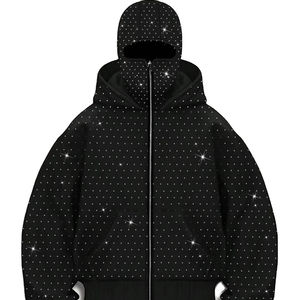 Sudadera con Cremallera y Pedrería, Último Estilo, para Hombre, 100% Algodón, Forro Polar, Invierno, Color Personalizado, Cómoda, Transpirable, Venta al Por Mayor, Moda Urbana - Product Image 6