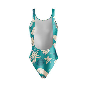 Traje de Baño de Una Pieza para Mujer, Personalizado, Ecológico, Transpirable, Antibacterial, Resistente al Viento, Talla Grande, de Secado Rápido, Sin Costuras - Product Image 5