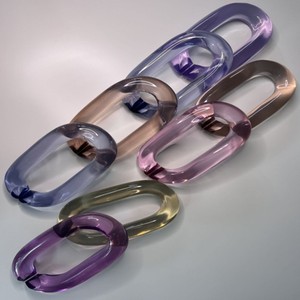 Latest Hanging Moulded Resin Links Marble Finish Chains <b>Decorative</b> High Quality Resin Chain Accents <b>Indian</b> <b>Home</b> <b>Decorative</b> Oval - Product Image 2