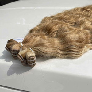Prix d'usine en gros Cheveux naturels ondulés en trame Extension de cheveux humains sans perte ni nœuds - Product Image 1
