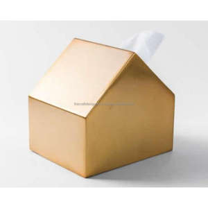 Vaisselle de mariage Boîte à serviettes de table prête à l'emploi Boîte en métal distributeur de mouchoirs de haute qualité avec logo personnalisé à un prix abordable et bon marché - Product Image 5