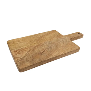 Tabla de Cortar Redonda de Madera Axivo con Asa, Bloque de Cocina de Madera Natural con Vetas, 11x5.1 pulgadas, Grosor de 0.6 pulgadas - Product Image 4