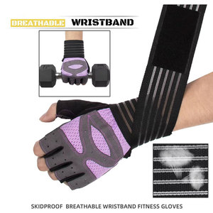 Gants d'entraînement unisexes en néoprène demi-doigts grande taille, confortables et respirants, haute qualité, vente en gros - Product Image 4