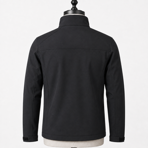 Chaqueta Softshell Transpirable para Hombre, Cuello Alto, Cierre de Cremallera, Logotipo Personalizado, Resistente al Agua, para Actividades al Aire Libre - Product Image 2