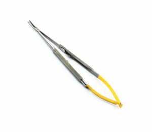 Porte-aiguilles TC Castroviejo, couleur or, acier inoxydable CE, chirurgical dentaire, carbure de tungstène, droit, 18 cm, boîte carton, PK, 3 ans - Product Image 1