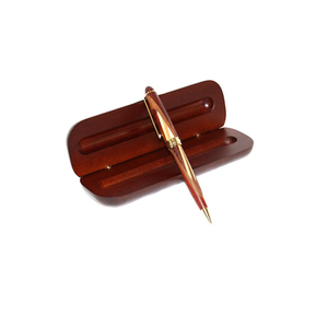 Boîte à stylos en bois, cadeaux promotionnels, artisanat en bois naturel, cadeaux d'affaires, boîte à stylos en bois pour organisateur de bureau - Product Image 2