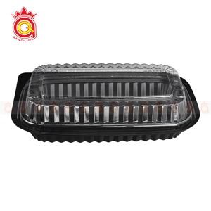 Entrega rápida Embalaje de alimentos de plástico Cajas de plástico 1 2 3 Compartimentos Contenedores de almuerzo para llevar Bandeja de plástico HIPS - Product Image 5