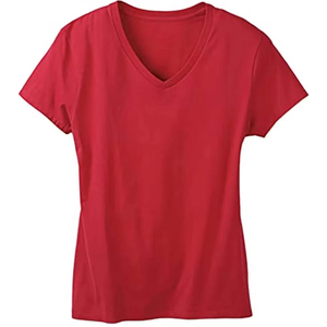 เสื้อยืดคอวี แขนสั้น สีพื้น ทรงปกติ สวมใส่สบาย ผ้าฝ้ายเจอร์ซีย์ 100% ระบายอากาศได้ดี ใส่ได้ทุกฤดู - Product Image 6